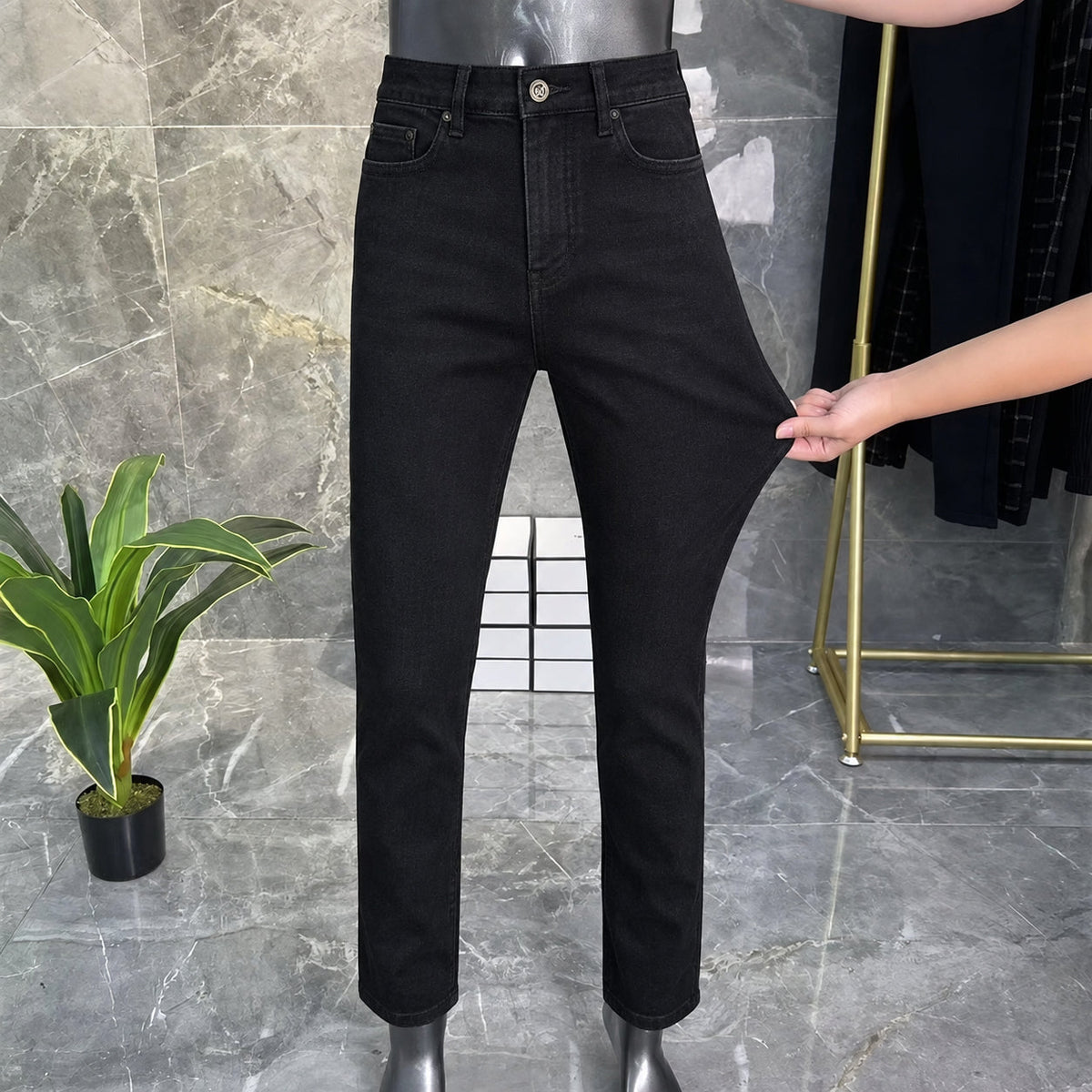 G fashionable all-match slim fit trousers-PD04041103