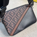 Fashionable leather crossbody color blocking bag PD10042021