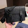 Men's embossed mailman bag shoulder bag 1024102801