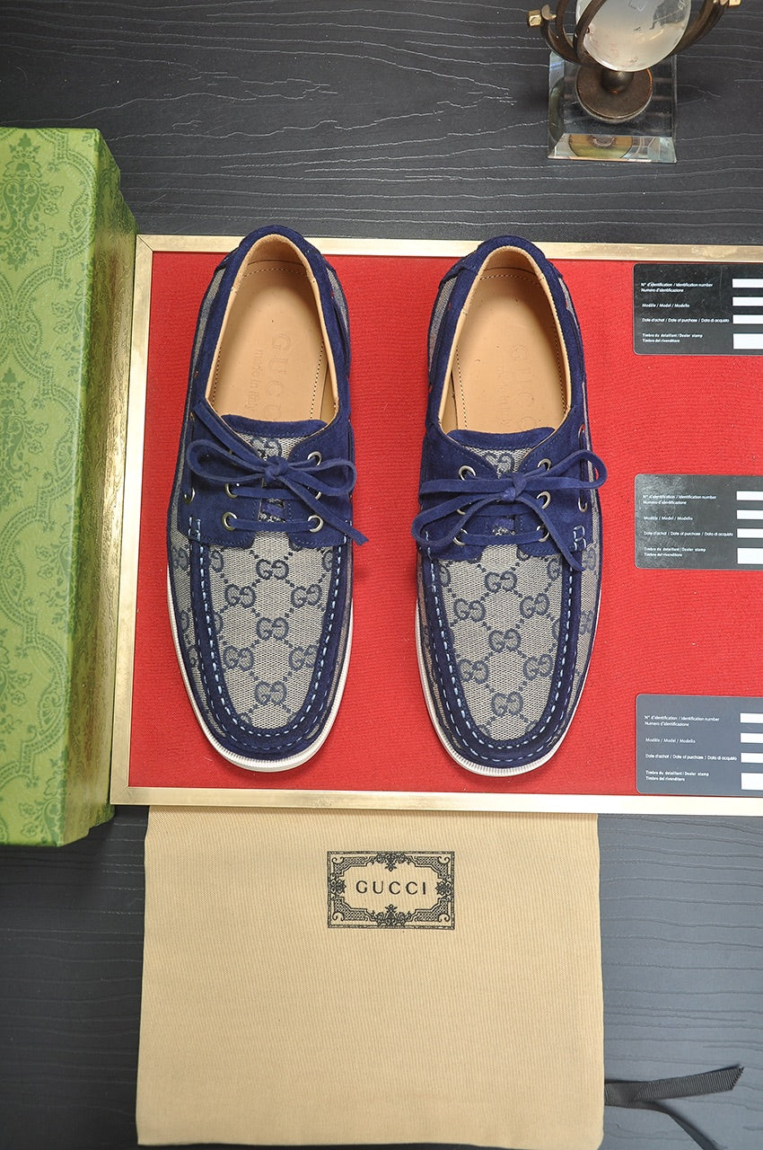 24 New Luxury G Lace-up Casual Boat Shoes Derby Shoes 0424082601