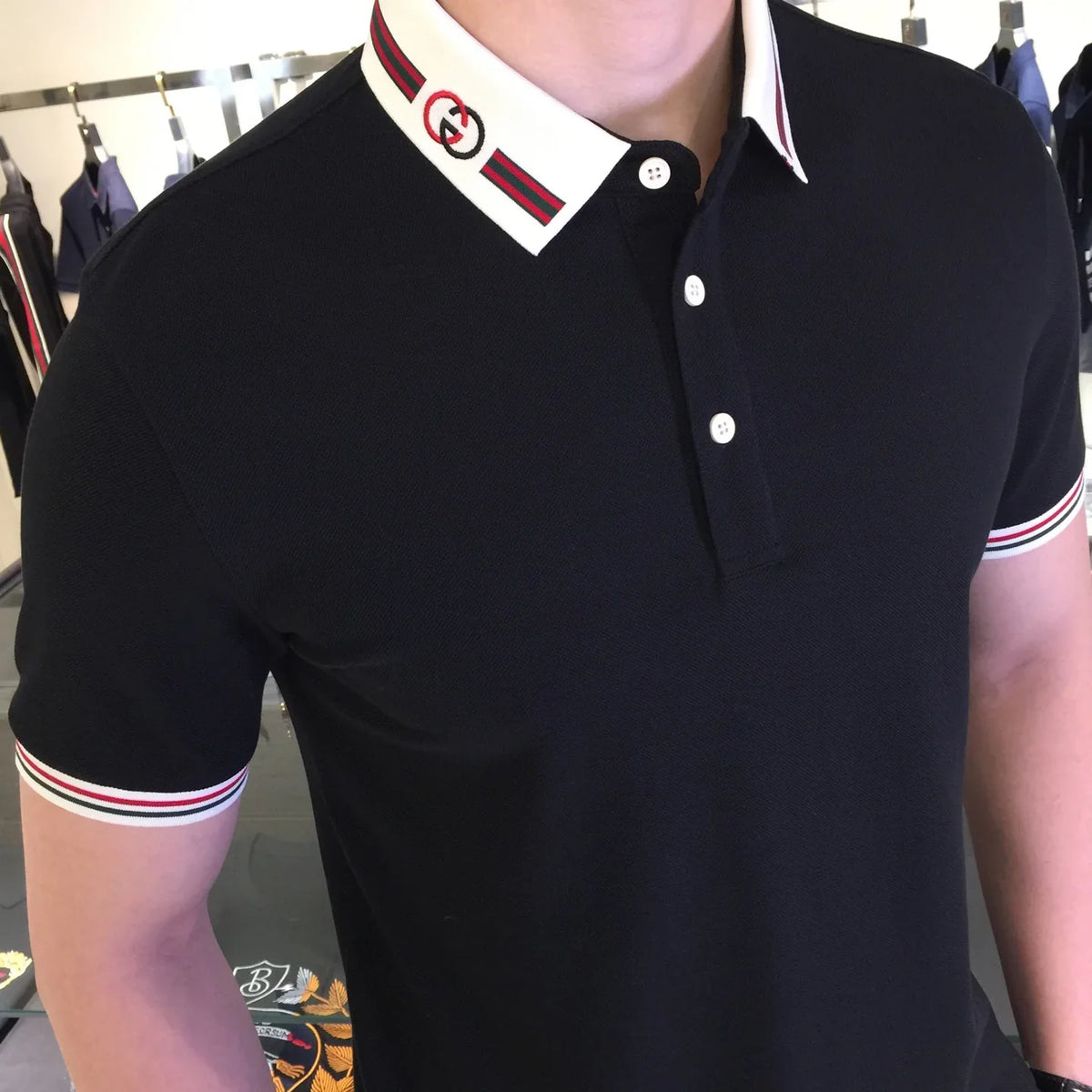 Flip collar business casual slim fit 3D-1025032107