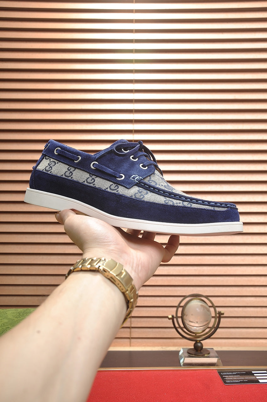 24 New Luxury G Lace-up Casual Boat Shoes Derby Shoes 0424082601