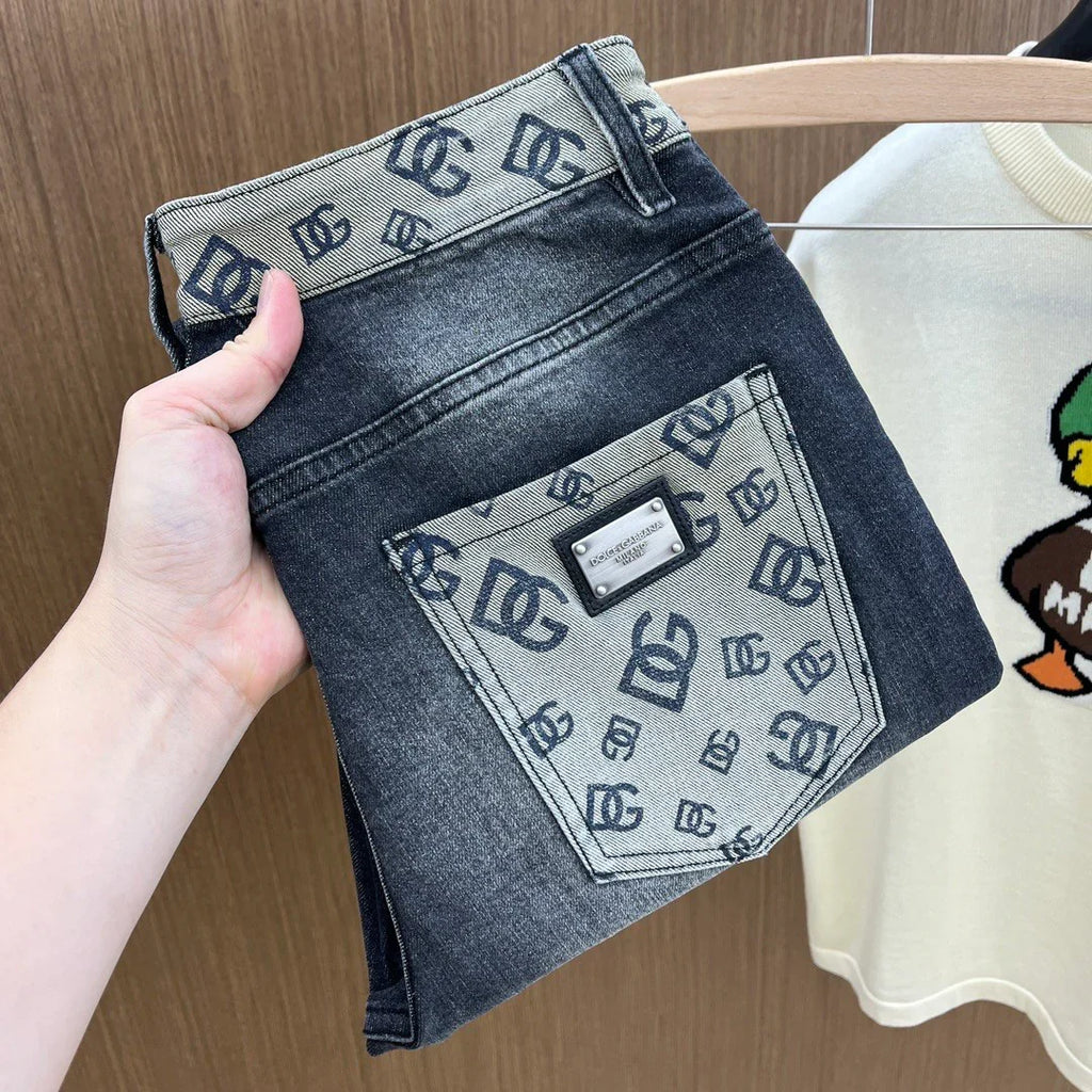 Men's fashionable versatile slim fit jeans 1024070310