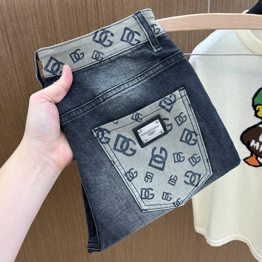 Men's fashionable versatile slim fit jeans 1024070310