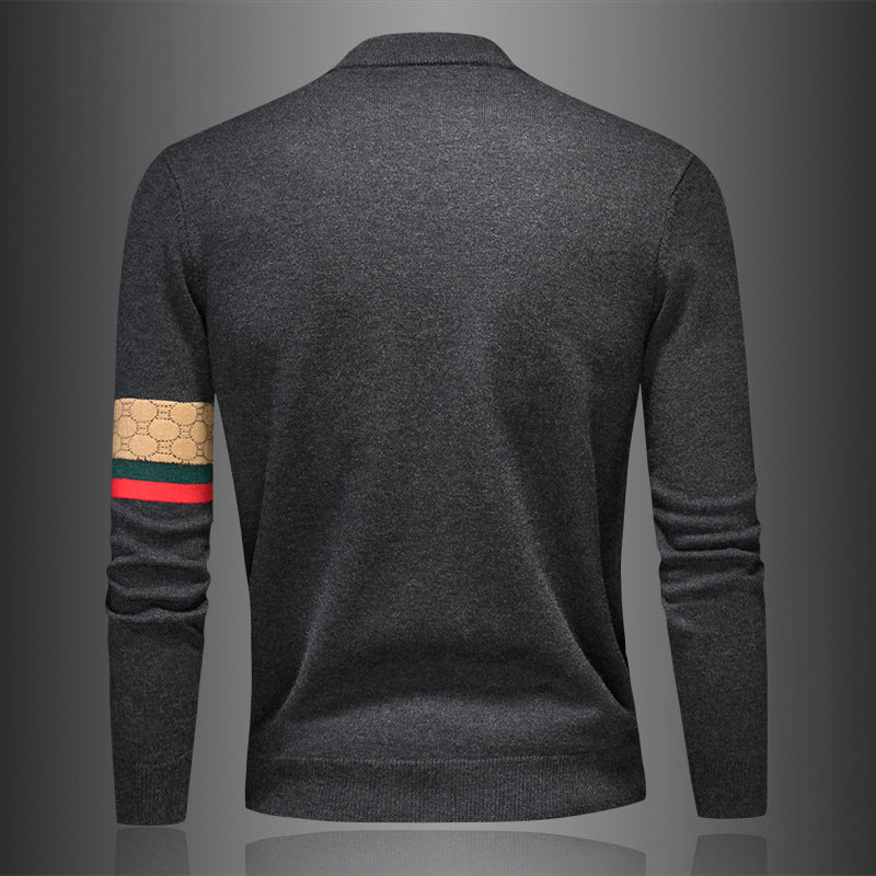 New Men's Turtleneck Cardigan Sweater PF1023092201
