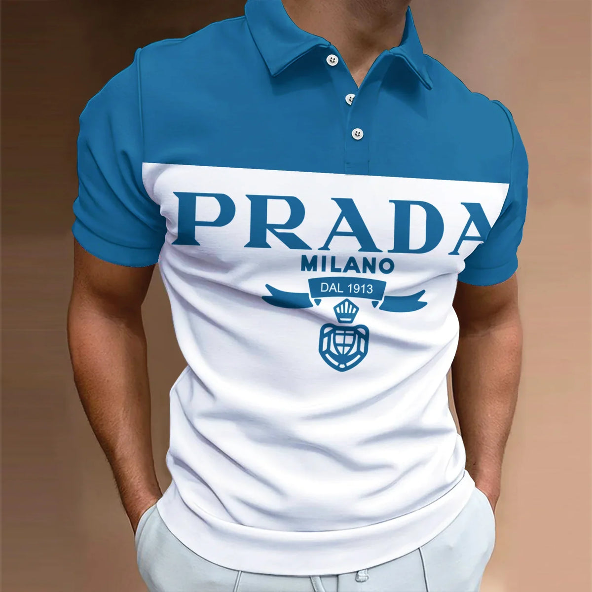 Men's Summer Fashion Printed Polo Shirts 3D1024041811