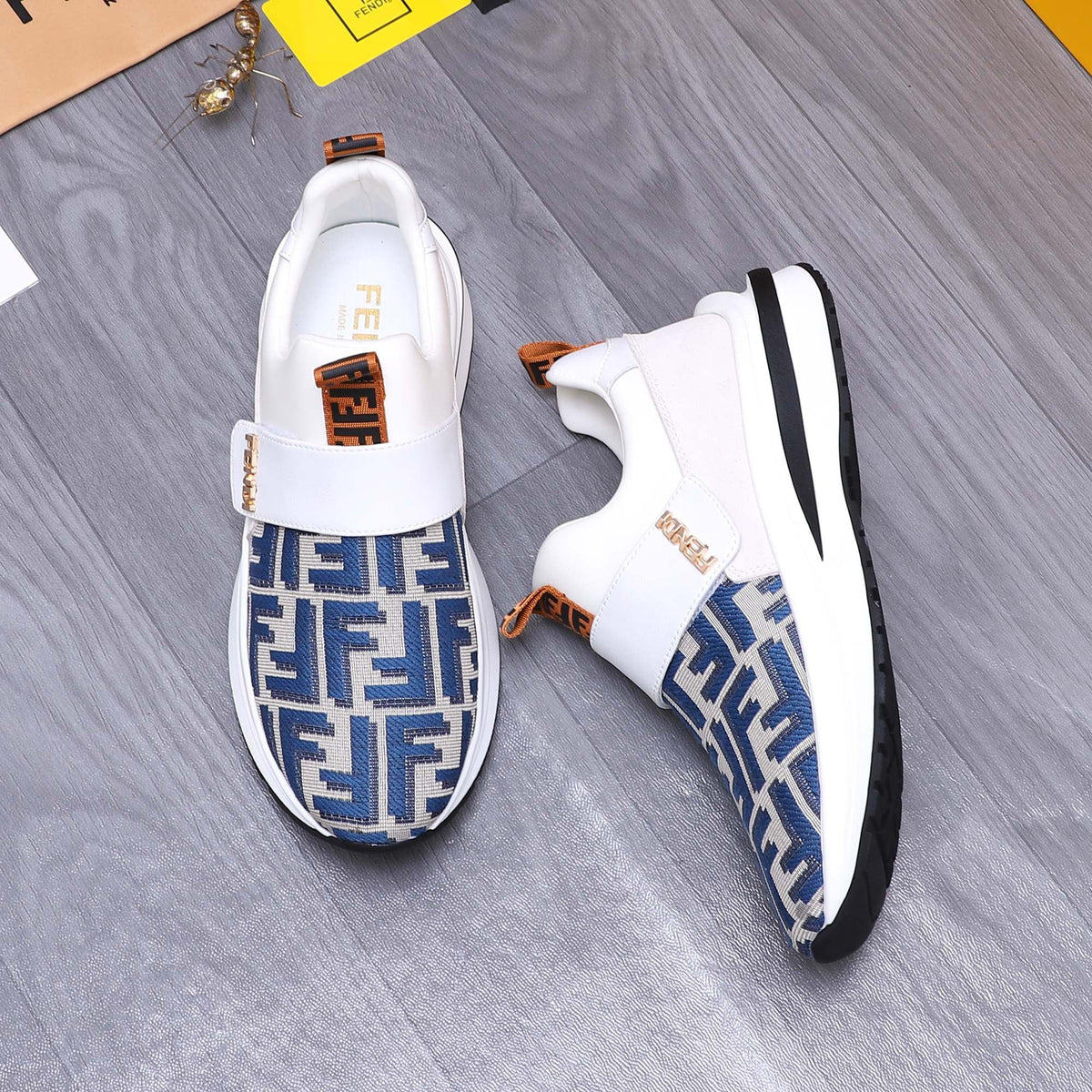 New cowhide patchwork breathable woven casual shoes 1024070920