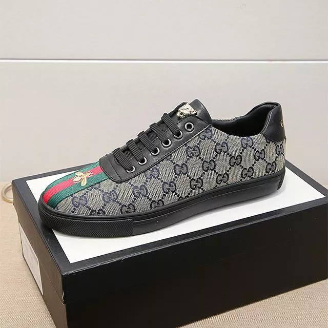 Men's G luxury printed canvas heavy industry bee casual shoes(3 colors)