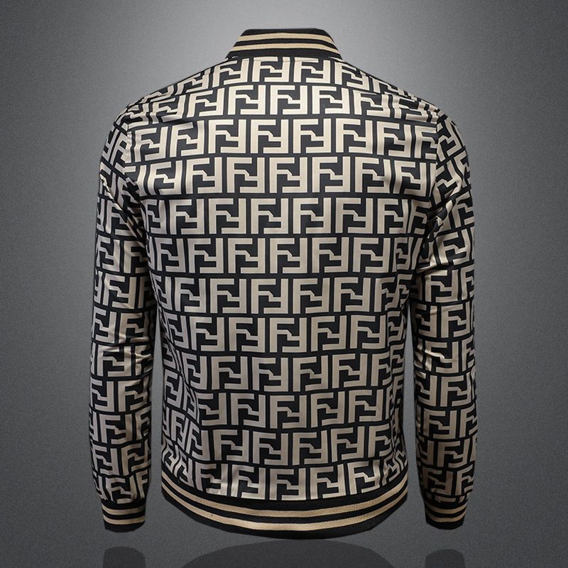 Fashion Printed Jacket Men's Plus Size Coat PD1023080804