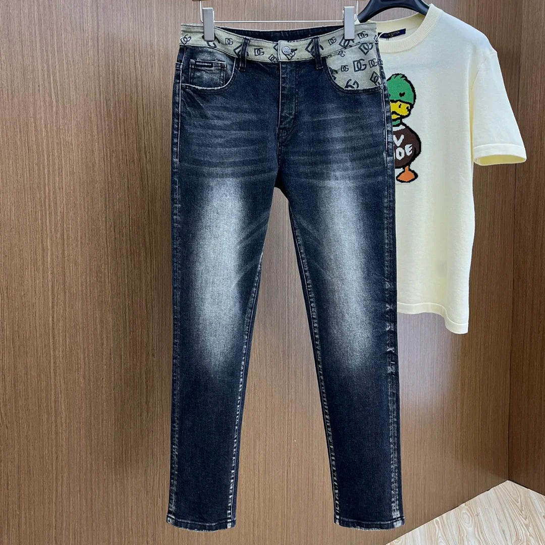 Men's fashionable versatile slim fit jeans 1024070310