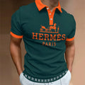 Men's Summer Fashion Printed Polo Shirts 3D1024070205