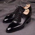Black Suede & Leather Oxfords