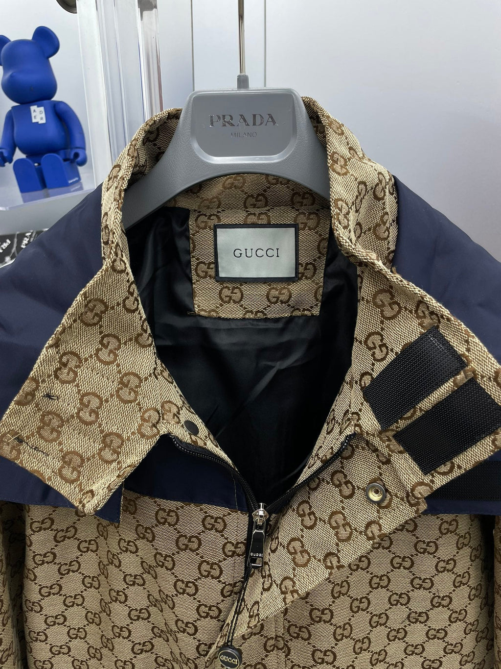 New G Logo Printed Paneled Jacket Denim Jacket XC0424111815