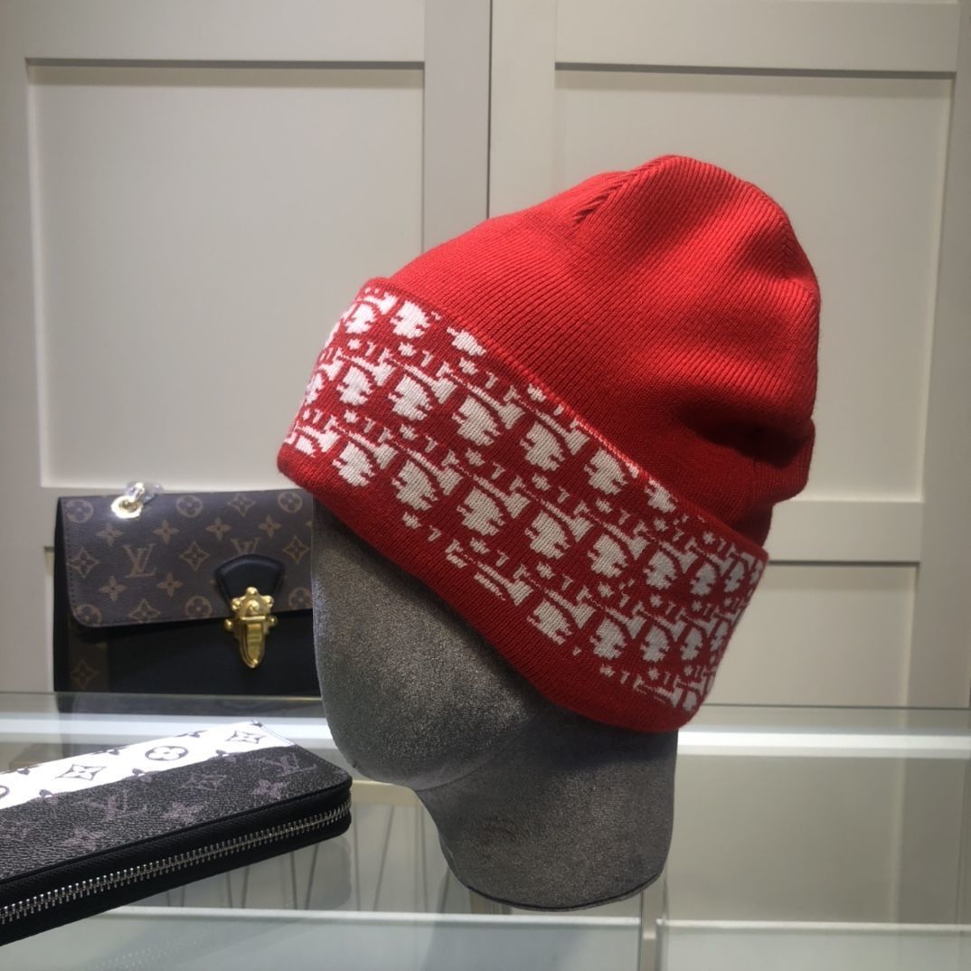Hat men's autumn and winter knitted hat line cotton hat cold-proof wool hat cycling winter hat men