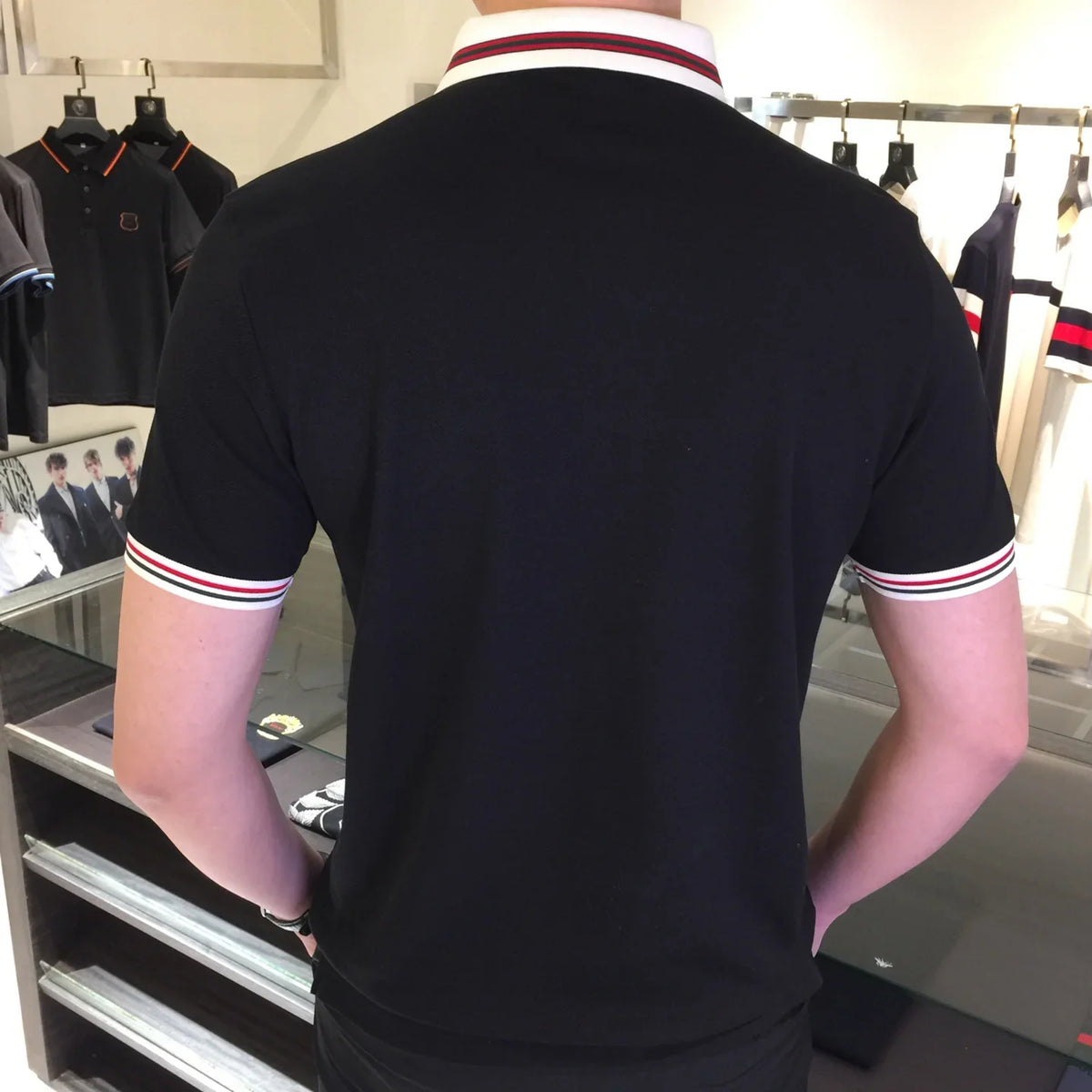 Flip collar business casual slim fit 3D-1025032107