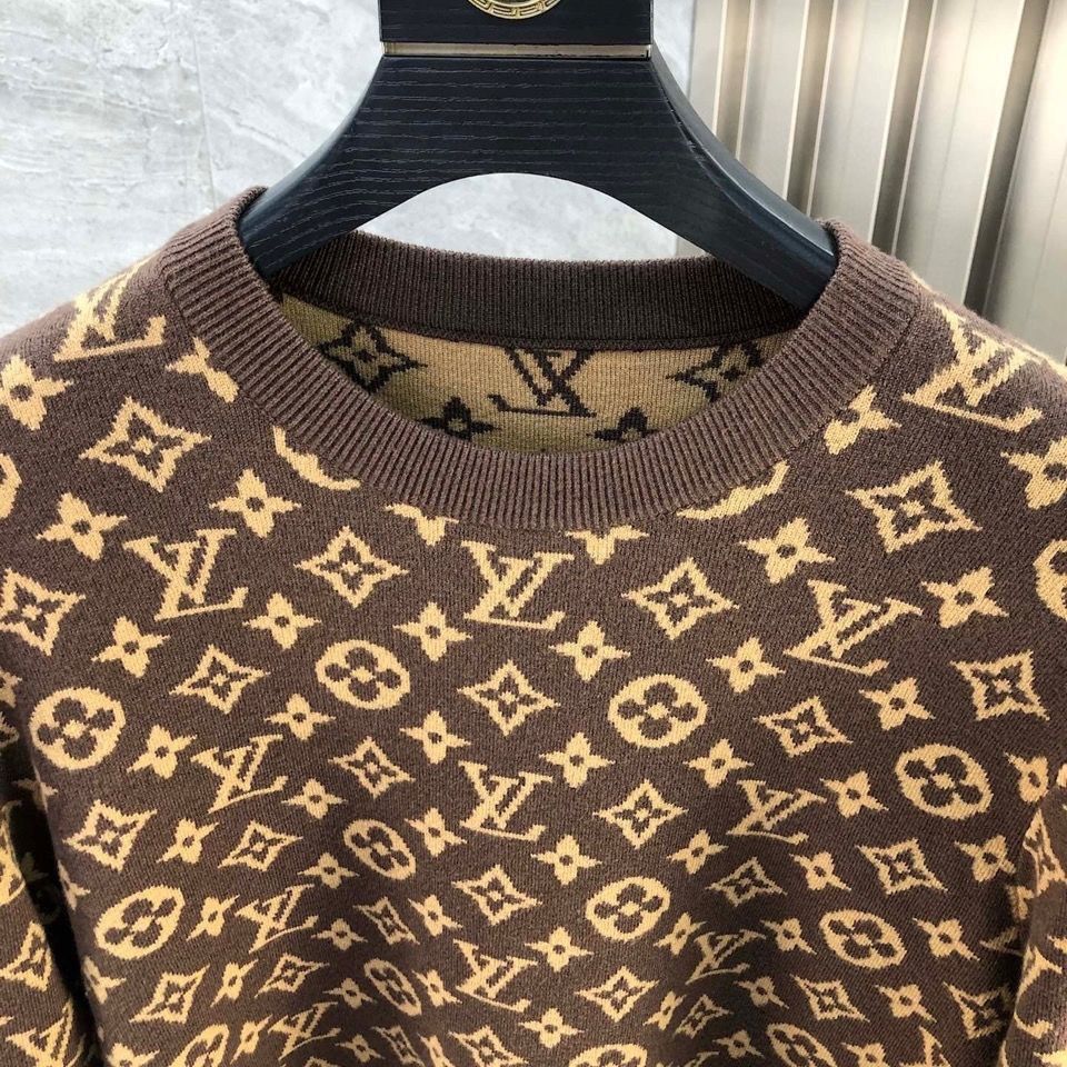 2022 New High Quality V logo Men Warm Sweater