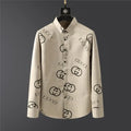 New fashion versatile printed long sleeved shirt 1024031323