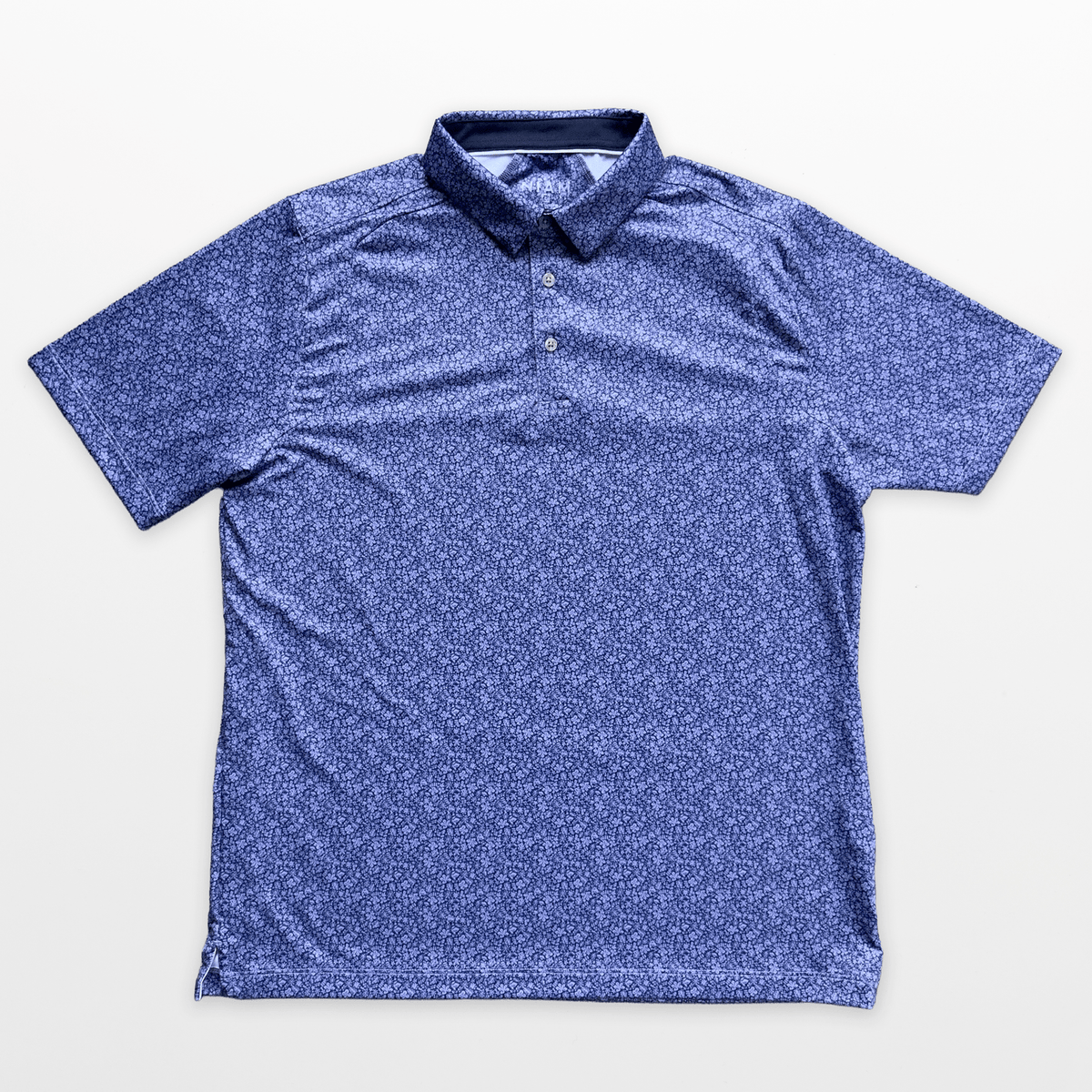 Men's 3 Button Lavender Floral Polo with SwingFree™ Performance