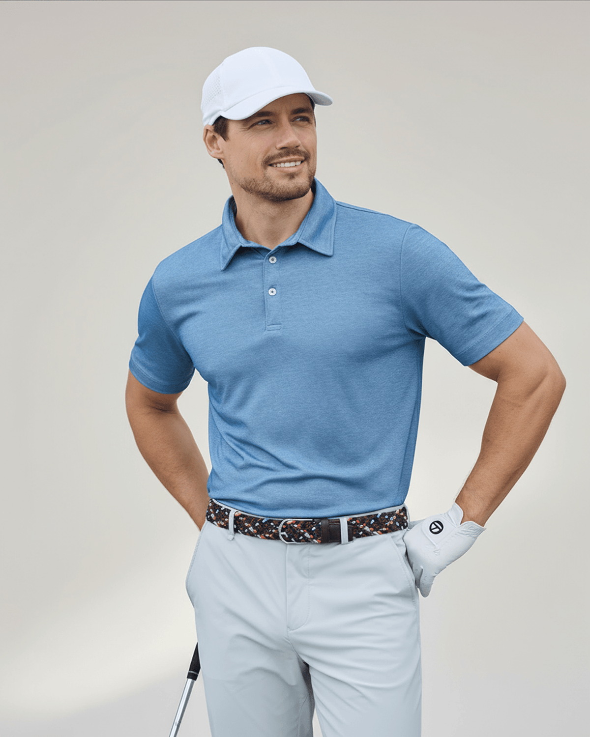 Men's 3 Button Pique Polo