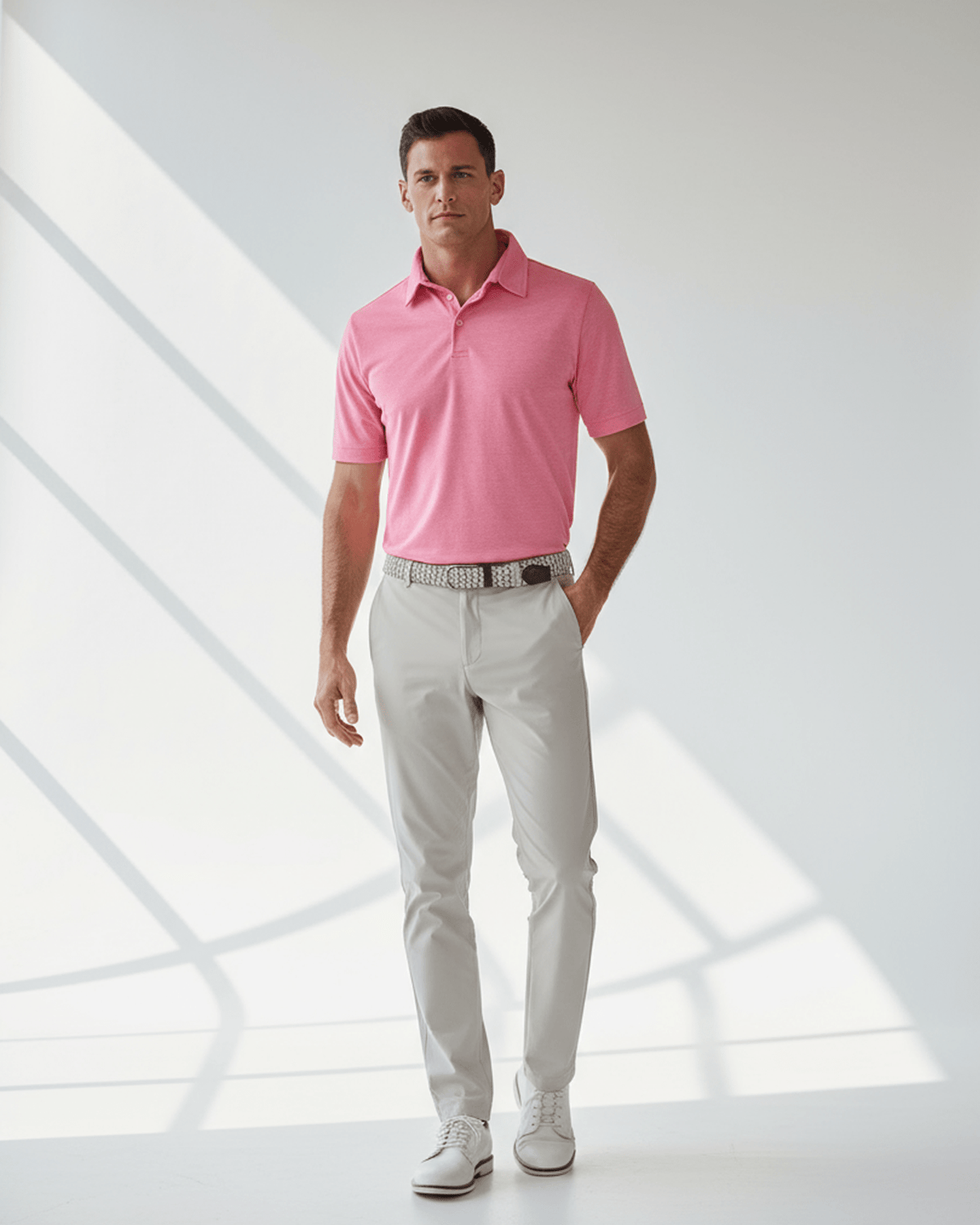 Men's 3 Button Pique Polo